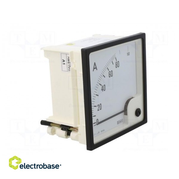 Ammeter | on panel | I AC: 0÷80A,160A | True RMS | Class: 1.5 | 50÷60Hz image 9