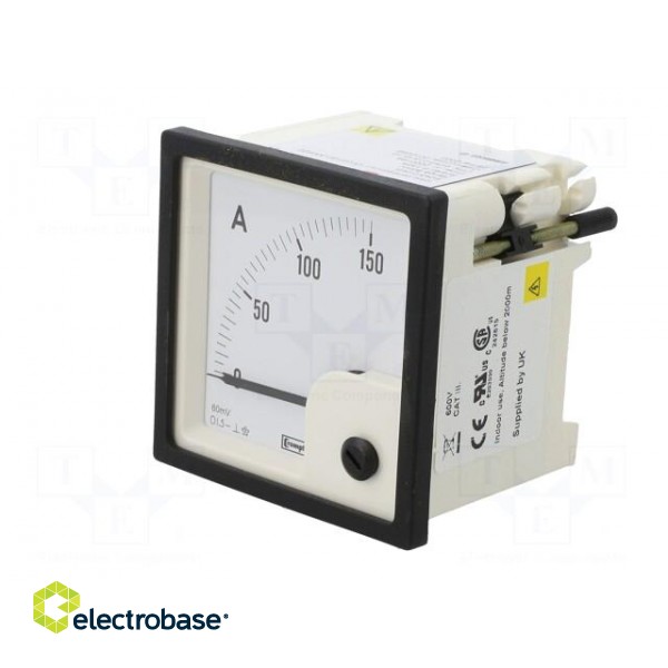 Amperometer | analogue | mounting | on panel | I DC: 0÷150A | Class: 1,5 image 3