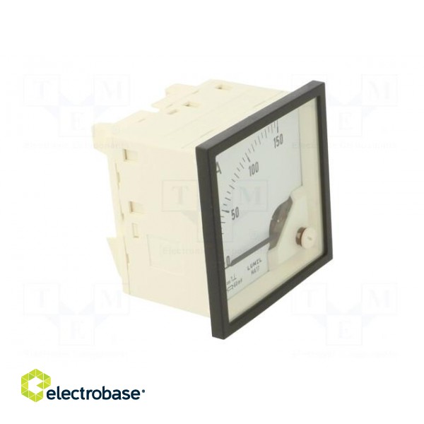 Ammeter | on panel | I DC: 0÷150A | Class: 1.5 | Length: 61mm | 600V | MA17 image 9