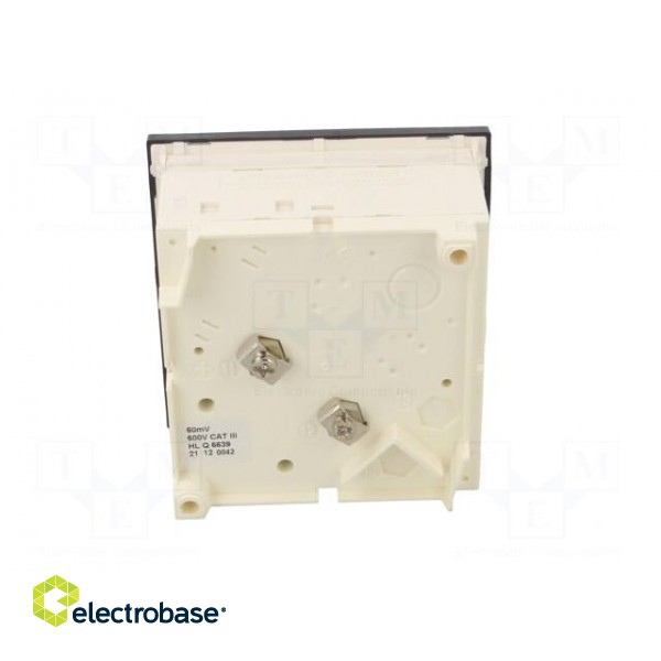 Ammeter | on panel | I DC: 0÷150A | Class: 1.5 | Length: 95mm | 600V | MA19 image 5