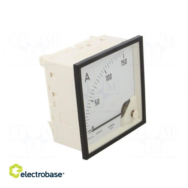 Ammeter | on panel | I DC: 0÷150A | Class: 1.5 | Length: 95mm | 600V | MA19 фото 8