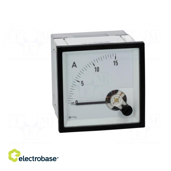 Ammeter | on panel | I DC: 0÷15A | Class: 1.5 | DQN | 72x72x58.5mm image 9
