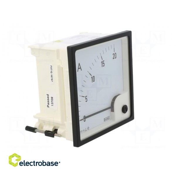 Amperometer | analogue | mounting | on panel | I DC: 0÷20A | Class: 1,5 фото 9
