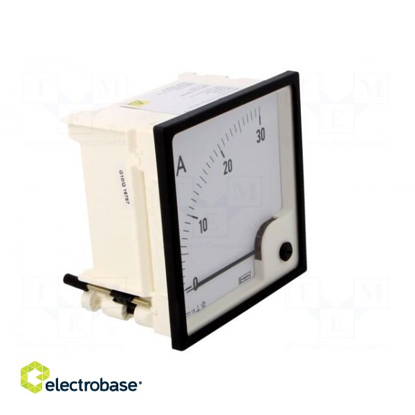 Ammeter | on panel | I DC: 0÷30A | Class: 1.5 | 96x96mm image 9