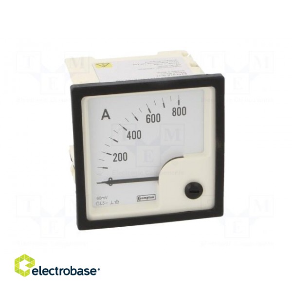 Amperometer | analogue | mounting | on panel | I DC: 0÷800A | Class: 1,5 image 10