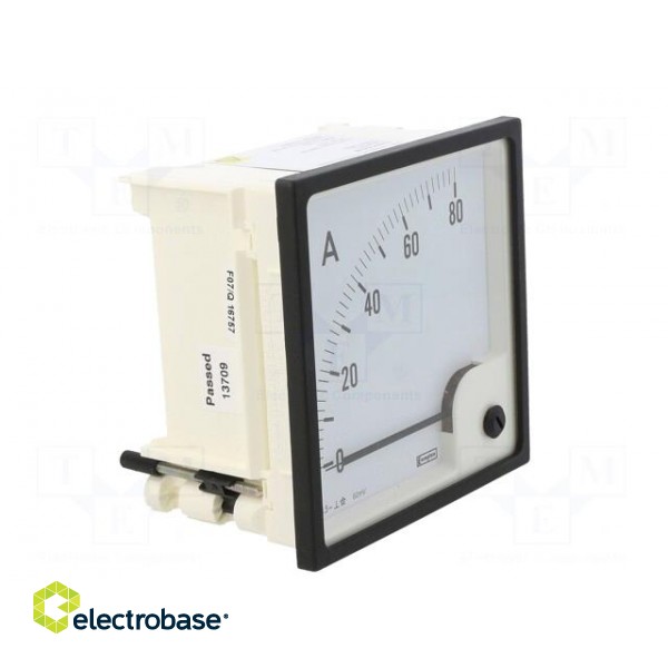 Amperometer | analogue | mounting | on panel | I DC: 0÷80A | Class: 1,5 фото 9