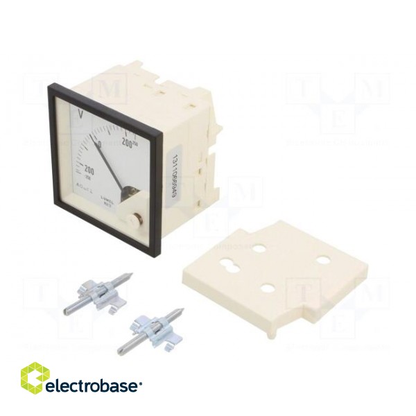 Ammeter | on panel | I DC: -50÷0A,0÷50A | Class: 1.5 | Length: 61mm image 1