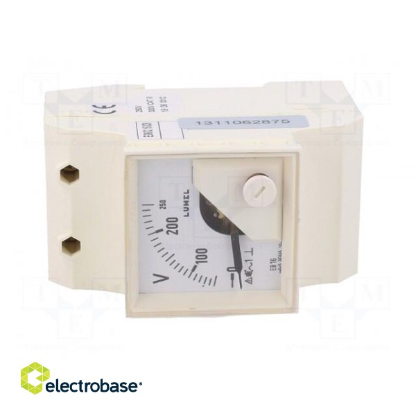 Voltmeter | for DIN rail mounting | 0÷250V | Class: 1.5 | True RMS image 10