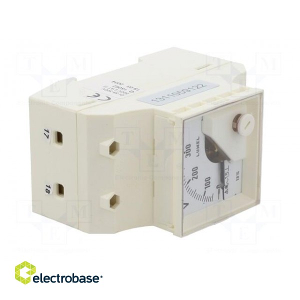 Voltmeter | for DIN rail mounting | 0÷300V | Class: 1.5 | True RMS image 9