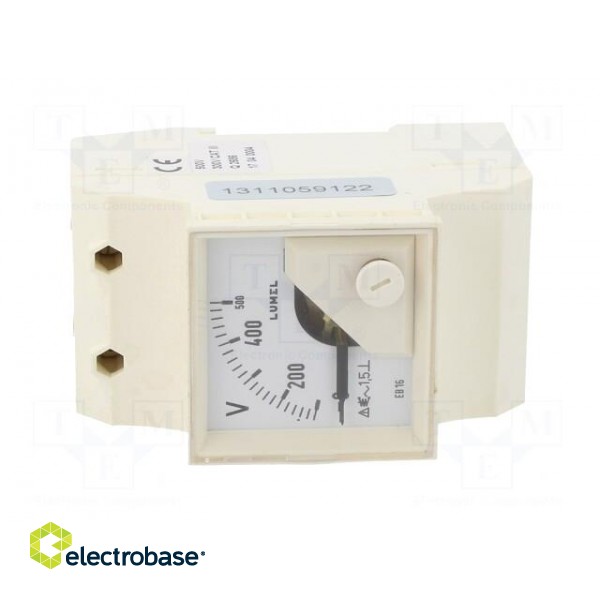 Voltmeter | for DIN rail mounting | 0÷500V | Class: 1.5 | True RMS image 10