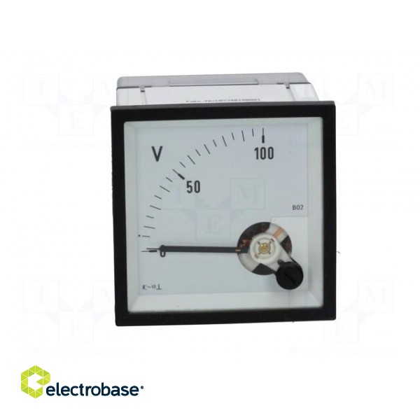 Voltmeter | analogue | on panel | VAC: 0÷100V | Class: 1,5 | True RMS image 9