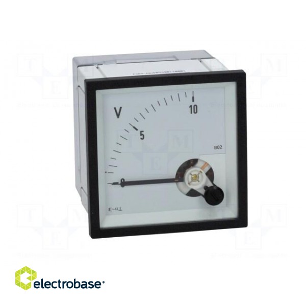 Voltmeter | on panel | 0÷10V | Class: 1.5 | True RMS | 45÷65Hz | EQN фото 9