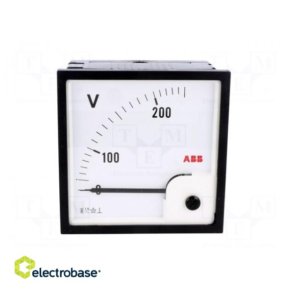 Voltmeter | on panel | 0÷250V | Class: 1.5 | 96x96mm | VLM-1/96 image 9