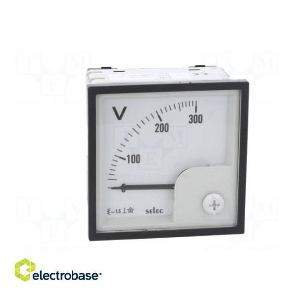 Voltmeter | on panel | 0÷300V | Class: 1.5 | 50÷60Hz | 72x72x68mm image 10