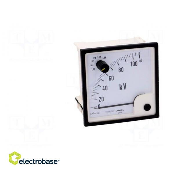 Voltmeter | on panel | VAC: 0÷110kV | Class: 1.5 | True RMS | Umax: 300V image 10