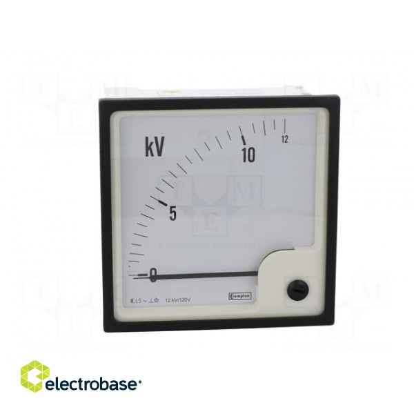 Voltmeter | analogue | on panel | VAC: 0÷12kV | Class: 1,5 | True RMS image 10