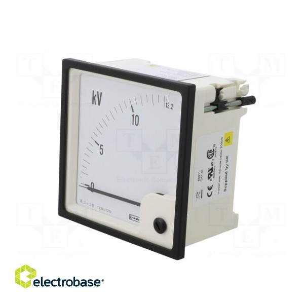 Voltmeter | on panel | VAC: 0÷13.2kV | Class: 1.5 | True RMS | 50÷60Hz image 3