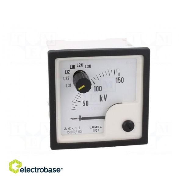 Voltmeter | on panel | VAC: 0÷150kV | Class: 1.5 | True RMS | Umax: 300V image 10