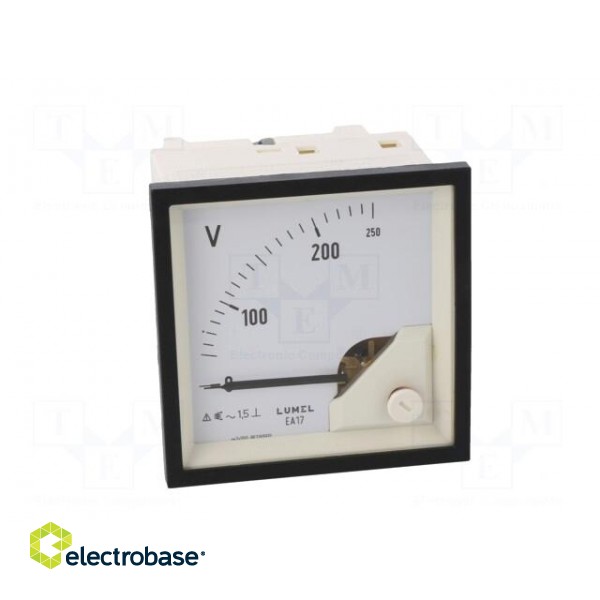 Voltmeter | analogue | on panel | VAC: 0÷250V | Class: 1,5 | True RMS paveikslėlis 10