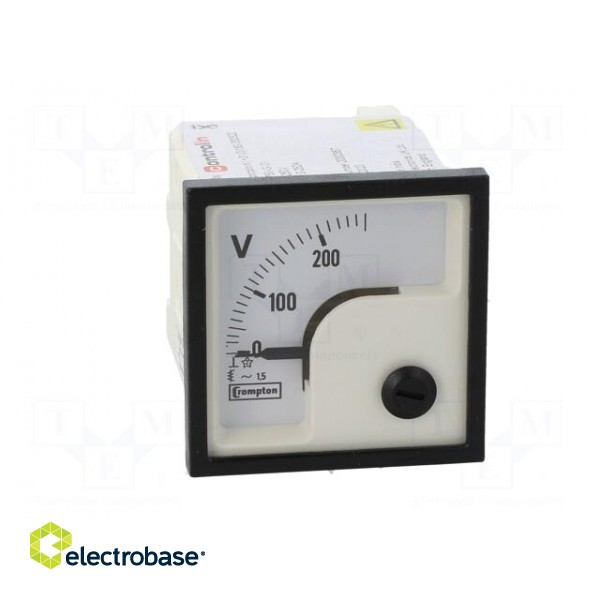 Voltmeter | on panel | VAC: 0÷250V | Class: 1.5 | True RMS | 50÷60Hz paveikslėlis 10