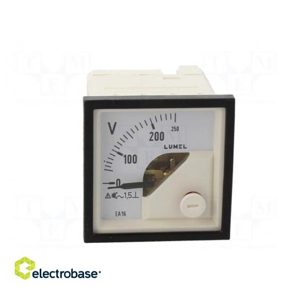 Voltmeter | on panel | VAC: 0÷250V | Class: 1.5 | True RMS | 40÷72Hz фото 10