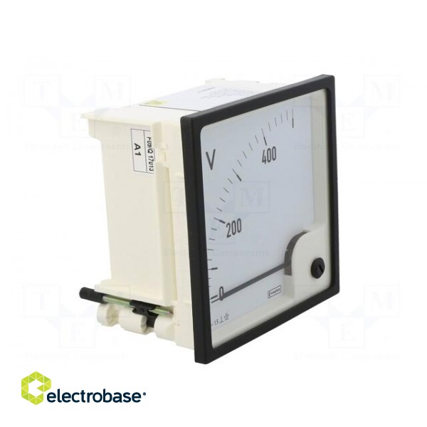 Voltmeter | analogue | on panel | VAC: 0÷500V | Class: 1,5 | True RMS image 9