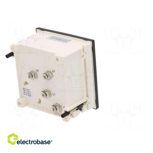 Voltmeter | on panel | VAC: 0÷500V | Class: 1.5 | True RMS | Umax: 300V image 7