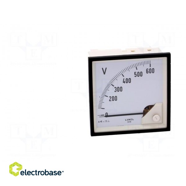 Voltmeter | on panel | VAC: 0÷600V | Class: 1.5 | True RMS | 40÷72Hz paveikslėlis 10