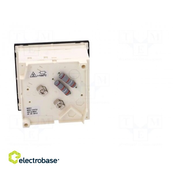 Voltmeter | on panel | VAC: 0÷600V | Class: 1.5 | True RMS | 40÷72Hz image 6