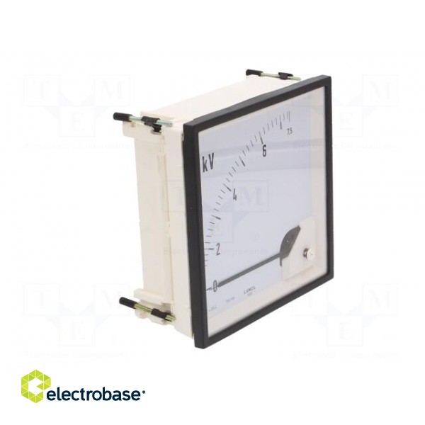 Voltmeter | on panel | VAC: 0÷7.5kV | Class: 1.5 | True RMS | 40÷72Hz image 9