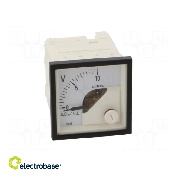 Voltmeter | on panel | VDC: 0÷10V | Class: 1.5 | Umax: 600V | Length: 42mm image 10