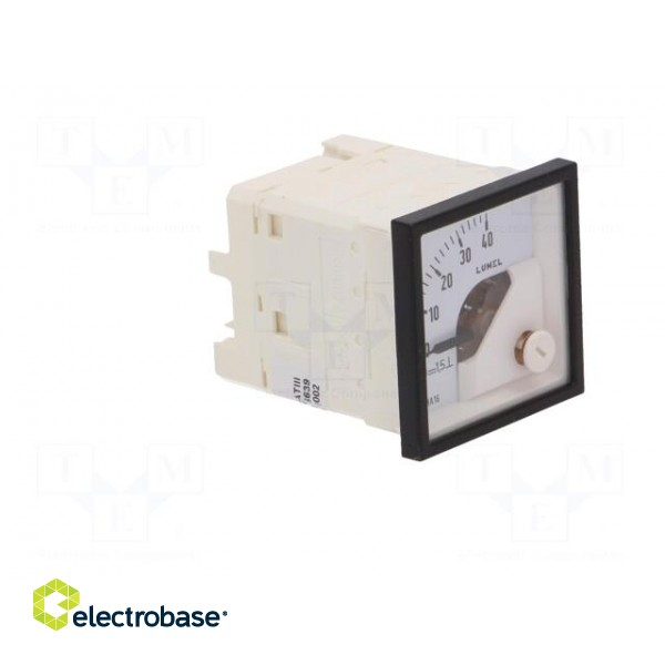 Voltmeter | on panel | VDC: 0÷40V | Class: 1.5 | Umax: 600V | Length: 42mm фото 9