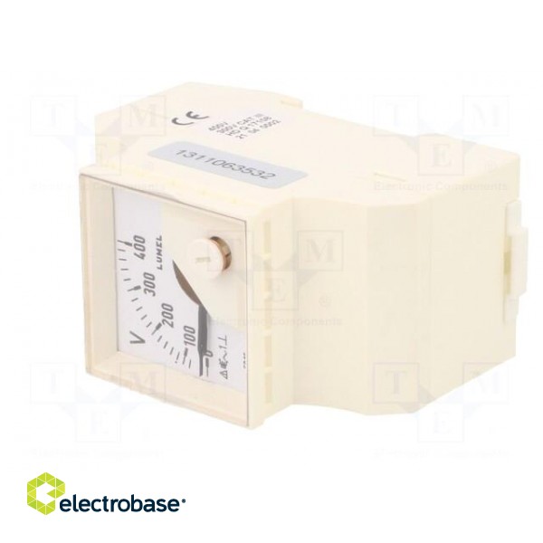 Voltmeter | for DIN rail mounting | 0÷400V | Class: 1.5 | True RMS image 3
