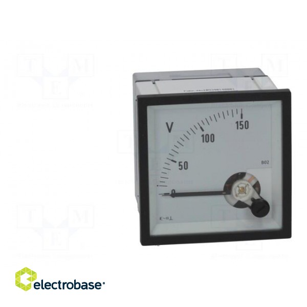 Voltmeter | analogue | on panel | VAC: 0÷150V | Class: 1,5 | True RMS paveikslėlis 9