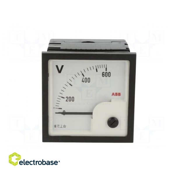 Voltmeter | on panel | 0÷600V | Class: 1.5 | 72x72mm | VLM-1/72 image 9