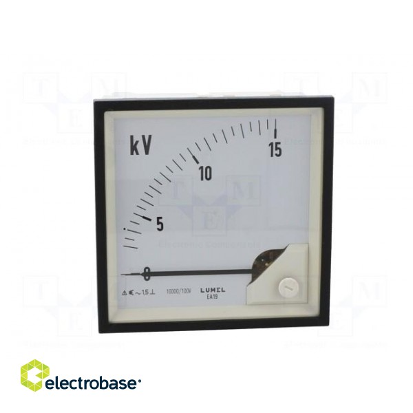 Voltmeter | on panel | VAC: 0÷10kV | Class: 1.5 | True RMS | 40÷72Hz image 10