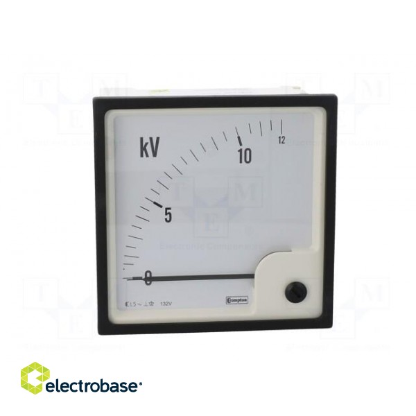 Voltmeter | analogue | on panel | VAC: 0÷12kV | Class: 1,5 | True RMS фото 10