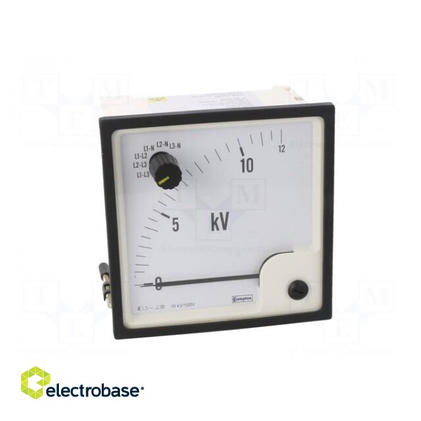Voltmeter | on panel | VAC: 0÷12kV | Class: 1.5 | True RMS | Uin: 120V image 10