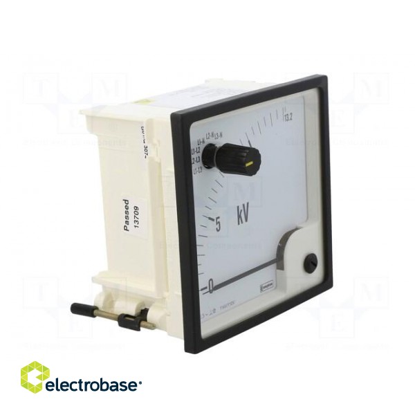 Voltmeter | analogue | on panel | VAC: 0÷13,2kV | Class: 1,5 | True RMS фото 9