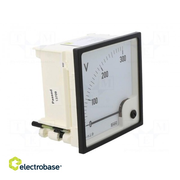 Voltmeter | analogue | on panel | VAC: 0÷300V | Class: 1,5 | True RMS image 9