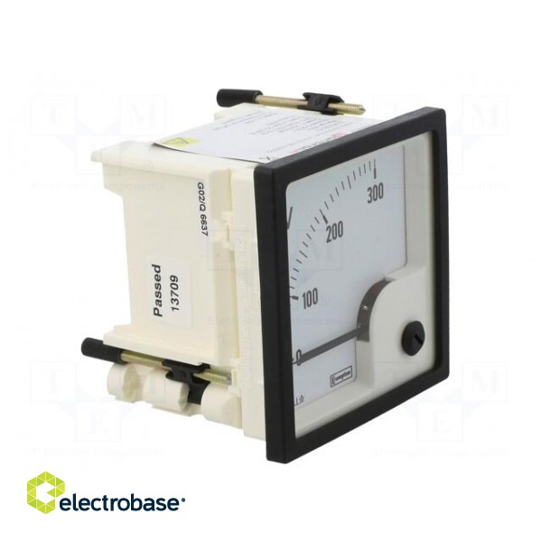 Voltmeter | analogue | on panel | VAC: 0÷300V | Class: 1,5 | True RMS image 9