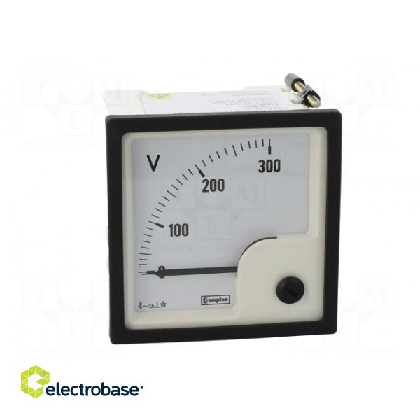 Voltmeter | analogue | on panel | VAC: 0÷300V | Class: 1,5 | True RMS image 10