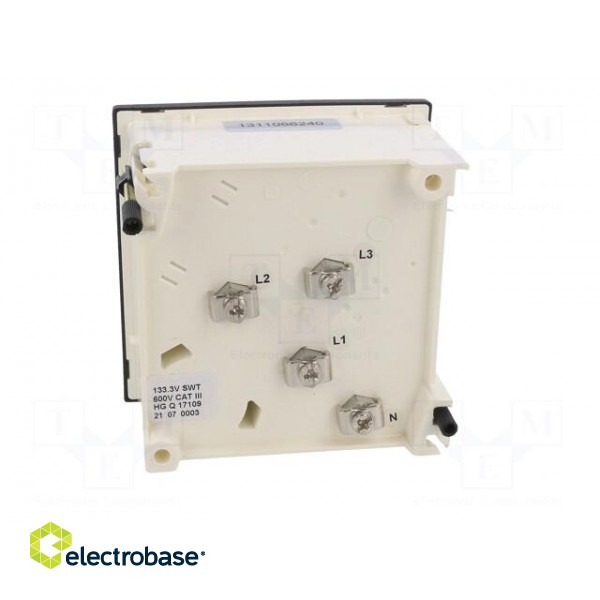 Voltmeter | on panel | VAC: 0÷30kV | Class: 1.5 | True RMS | Umax: 300V paveikslėlis 6