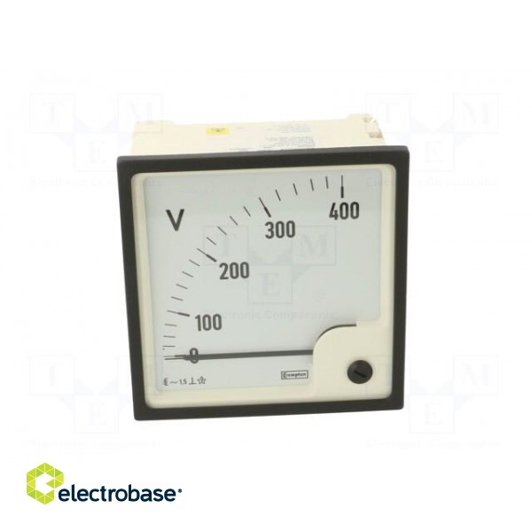 Voltmeter | on panel | VAC: 0÷400V | Class: 1.5 | True RMS | 50÷60Hz paveikslėlis 10