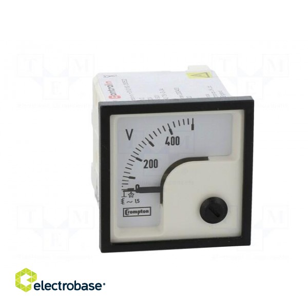 Voltmeter | on panel | VAC: 0÷500V | Class: 1.5 | True RMS | 50÷60Hz paveikslėlis 10