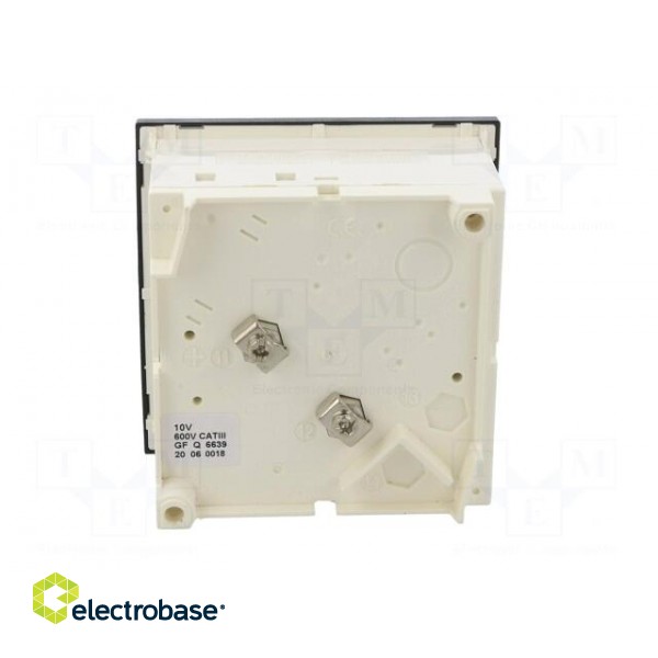 Voltmeter | on panel | VDC: 0÷10V | Class: 1.5 | Umax: 600V | Length: 95mm image 5
