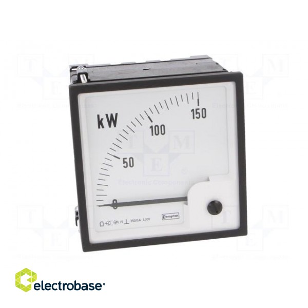 Meter: power | analogue,mounting | on panel | 250/5A | 400V | 50÷60Hz фото 10