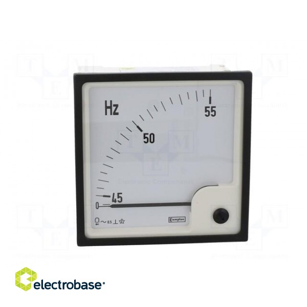 Meter: frequency | on panel | mounting | 96x96mm | 45÷55Hz | Class: 0,5 image 10