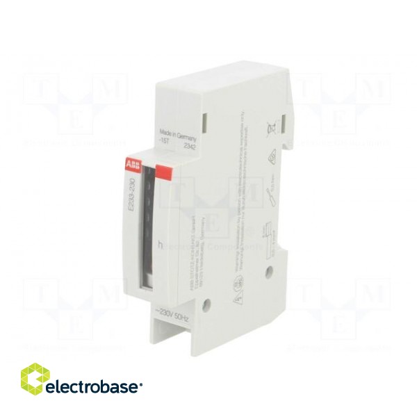 Meter: counter | for DIN rail mounting | analogue,mounting | 50Hz image 1
