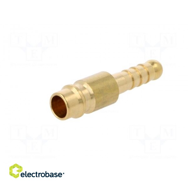 Plug-in nozzle EURO | with bushing | Mat: brass | Connection: 6mm paveikslėlis 2